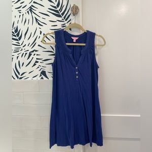 Lilly Pulitzer sleeveless essie dress Size Small twilight Blue